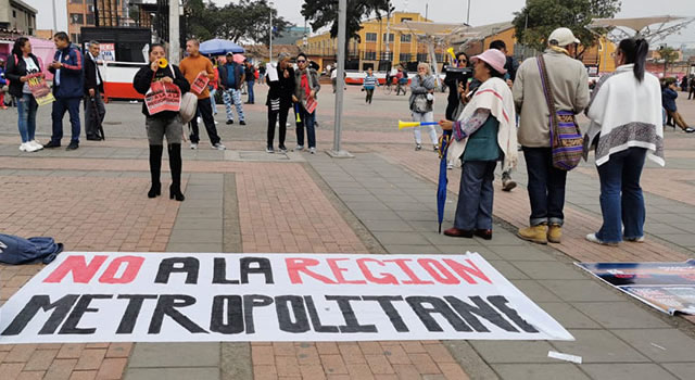 demandaron la unión de Soacha a la Región Metropolitana