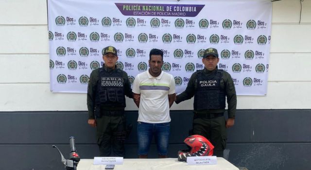 Capturan a alias ‘El Negro’ miembro de la banda Los Satanás en Madrid, Cundinamarca