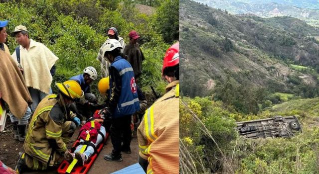 Vehículo rodó por un abismo en el municipio de Sora