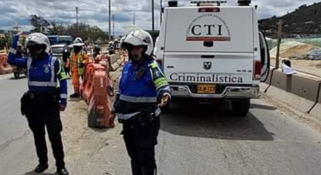 Accidente de tránsito en la Autopista Sur de Soacha