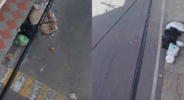 Basuras en las calles del barrio El Nogal por culpa de Urbaser Soacha