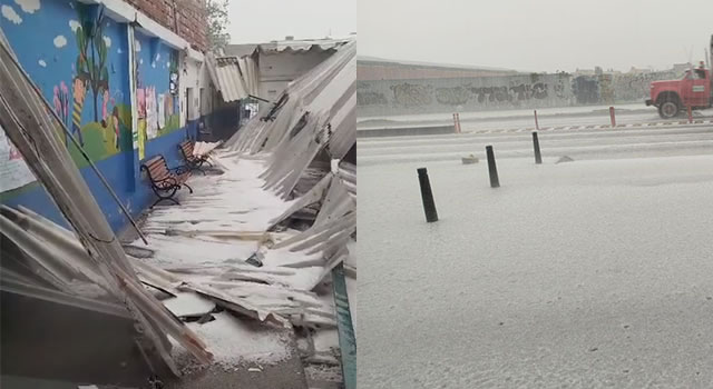 Granizada en Funza, Cundinamarca, afectó a más de 30 viviendas