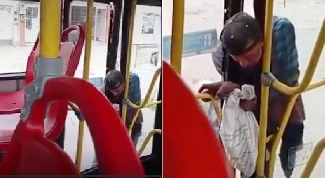 Hombre quedó atrapado del cuello en un bus del SITP, al parecer se iba colar