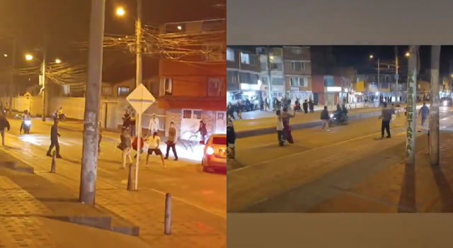 Pelea en vía pública de Soacha dejó varios heridos, se habla de un fallecido