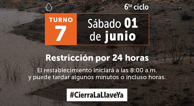 Racionamiento de agua en Bogotá este sábado 1 de junio