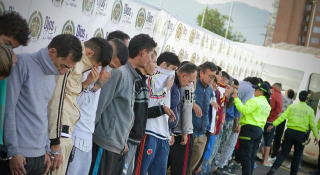 Cayeron los 'Cucer' y los 'Cataleya' dedicados al microtráfico en Bogotá, son 37 capturados