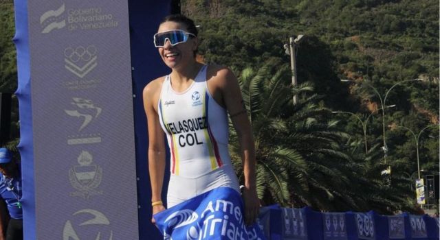 triatleta colombiana Carolina Velásquez marcó el inicio de la jornada olímpica para el país