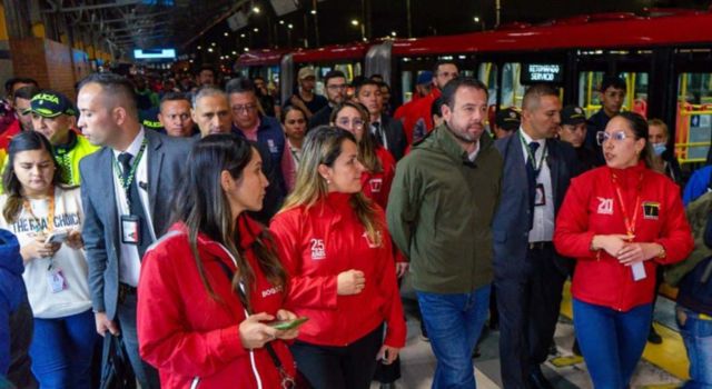 Megatoma en el Portal Tunal de Transmilenio