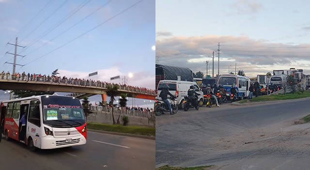 Soacha amaneció sin servicio de Transmilenio, flota retorna en Portal Sur  