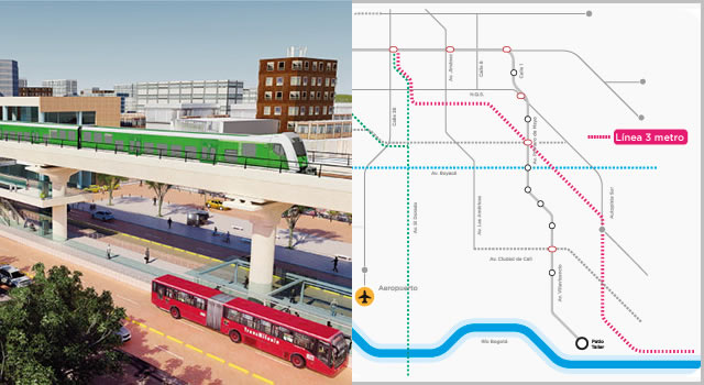 El aporte de la Región Metropolitana a la tercera línea del Metro hasta Soacha
