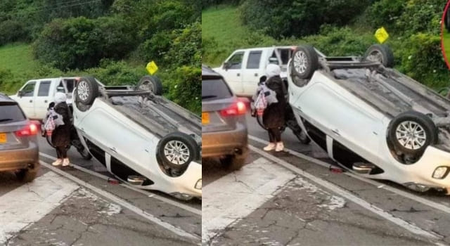 Accidente en la vía Zipaquirá - Bogotá dejó dos heridos