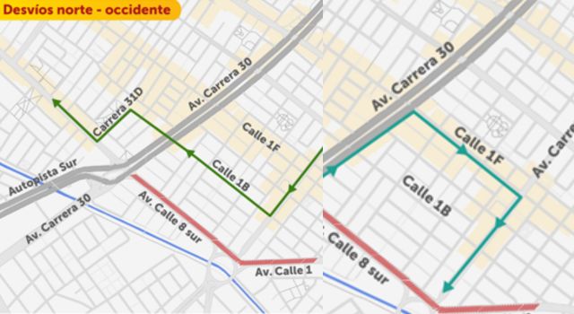 Nuevos cierres y desvíos por obras del Metro de Bogotá