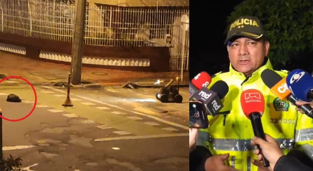 Granada al interior de una maleta abandonada en Teusaquillo, autoridades siguen investigando