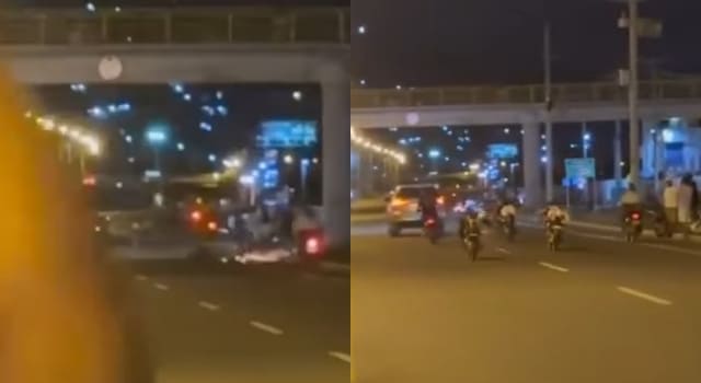 Motociclista se estrelló con un vehículo cuando hacía maniobras peligrosas