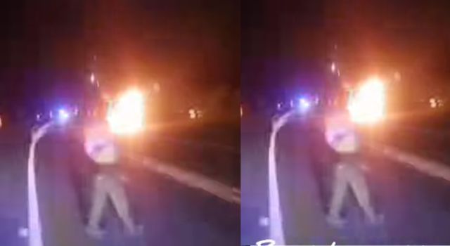 ¡Así pasó! Bus de la empresa Flota Occidental se incendió en la vía Manizales - Medellín
