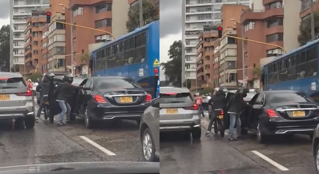 Atraco a plena luz del día en una calle de Bogotá
