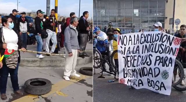 Continúa bloqueo en Bosa, no hay paso en ningún sentido