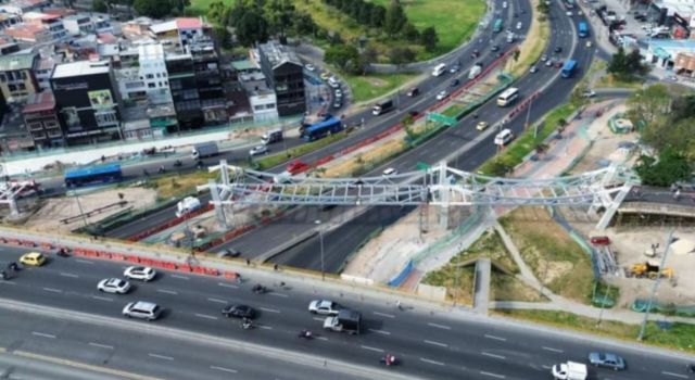 Cierres en la avenida Boyacá con Calle 80 por construcción de ciclopuente