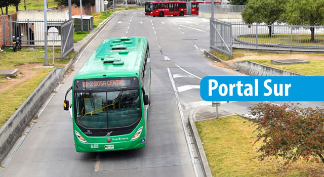 Cambió el punto de paradas de los servicios de alimentadores en el Portal Sur