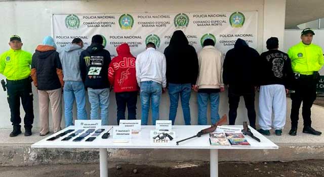 Cae peligrosa banda delincuencial en Zipaquirá, Cundinamarca