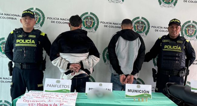 Capturados dos presuntos extorsionistas que intimidaban a comerciantes en Bogotá