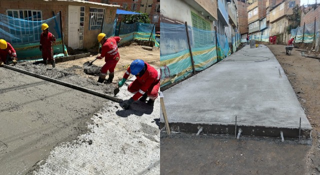 Obra de pavimentación en Soacha mejora la calidad de vida de cientos de familias