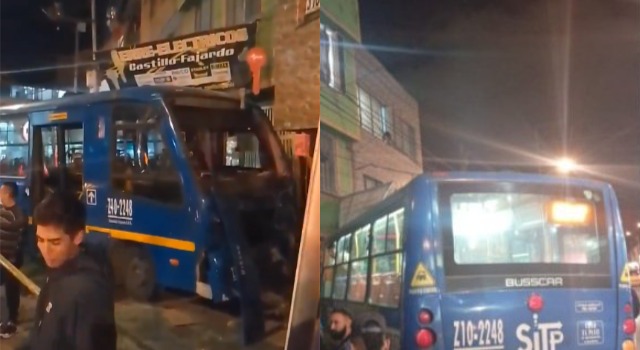 Grave accidente de un bus del SITP dejó varios heridos en Suba