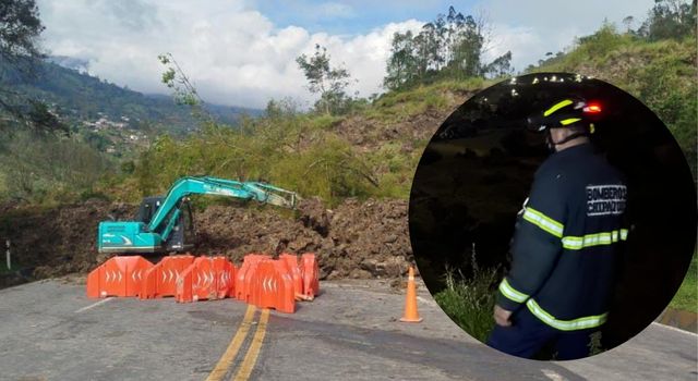 emergencia en Chipaque, Cundinamarca, por deslizamiento de tierra