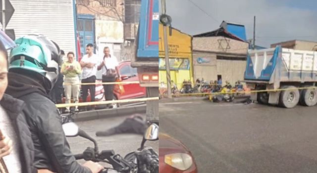 Otro motociclista fallecido en la autopista Sur, terminó debajo de una volqueta