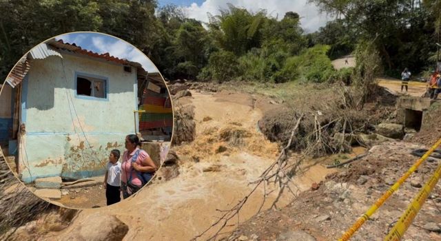 Búsqueda en Silvania, Cundinamarca: no aparecen personas arrastradas por creciente súbita y viviendas averiadas se pueden desploma