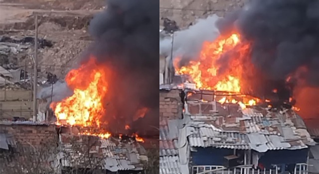 Lo que dejó el voraz incendio en Soacha: familias quedaron en la calle