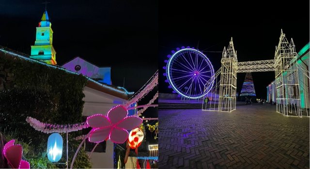 Las luces del mundo iluminan Monserrate en Navidad