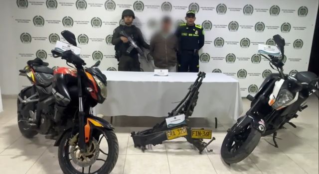 Capturado por receptación en Soacha tenía 2 motos robadas y autopartes