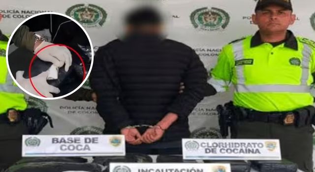 VIDEO | Transporte de droga en Cundinamarca: joven fue sorprendido con cocaína adherida al cuerpo