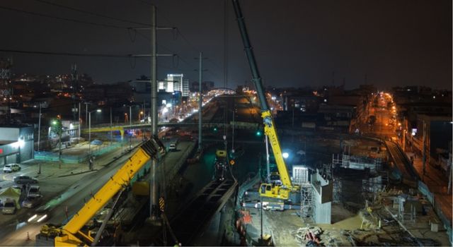 Extensión de TransMilenio en Soacha: instalan tramo principal del nuevo puente vehicular