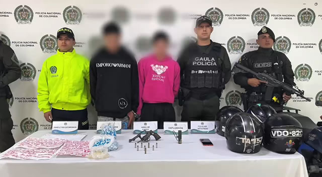 Golpe a Los Satanás en Soacha, los cogieron con armas, panfletos y explosivos