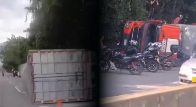 Aprovecharon el accidente: saqueo masivo genera indignación en Cundinamarca