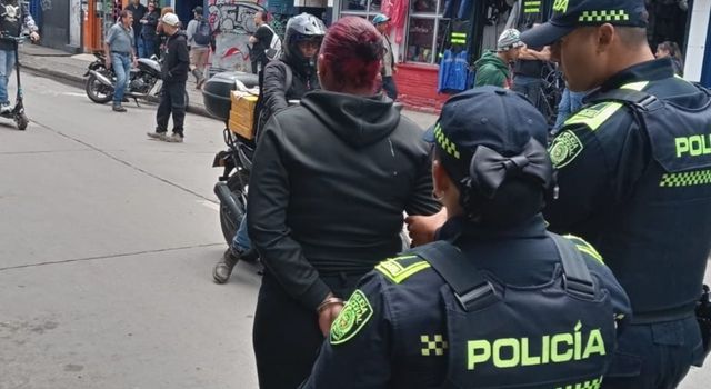 Capturan a mujer extranjera con droga durante operativo en el centro de Bogotá