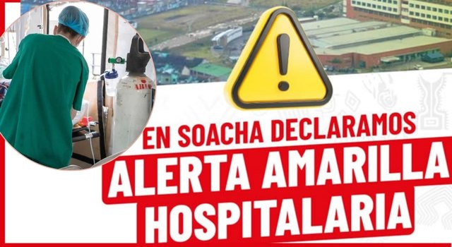 Sobreocupación hospitalaria en Soacha, hay alerta amarilla