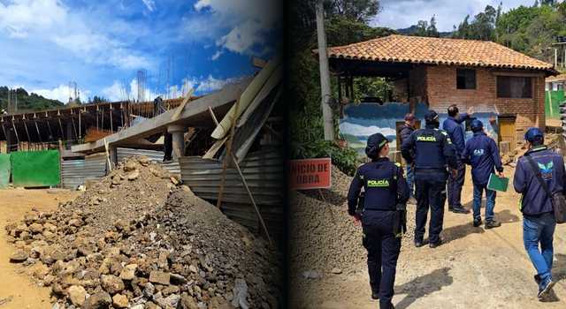 Construían un presunto hotel junto a un río en Boyacá: la CAR ordenó suspender la obra