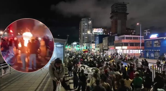 Disturbios en Bogotá tras resultados electorales que dejó como ganador a Abelardo de la Espriella