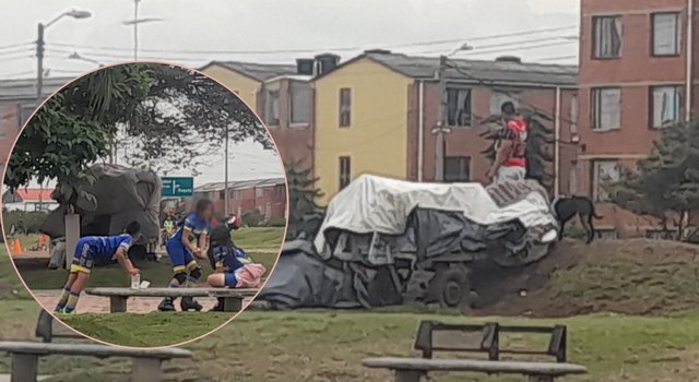 Expendio de estupefacientes en cambuche ubicado en un parque de Soacha