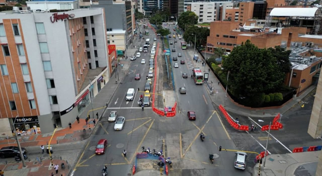 Nuevos cierres viales por construcción del corredor Carrera Séptima en Bogotá