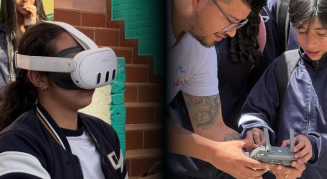 Drones y realidad virtual llegaron a los colegios de Soacha: más de 500 estudiantes participaron