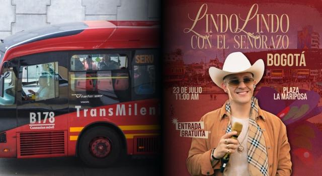 ¿Va al concierto gratuito de Luis Alfonso en Bogotá? Estas son las rutas de TransMilenio para llegar