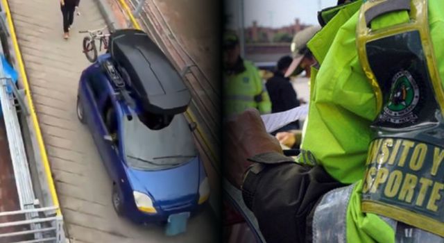 Ya identificaron a los jóvenes que subieron un carro a un puente peatonal en Bogotá: este sería el castigo