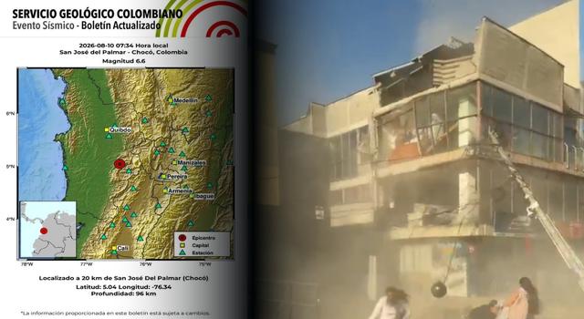 Fuerte temblor sacudió a Colombia: sismo de magnitud 6,7 se sintió en varias ciudades